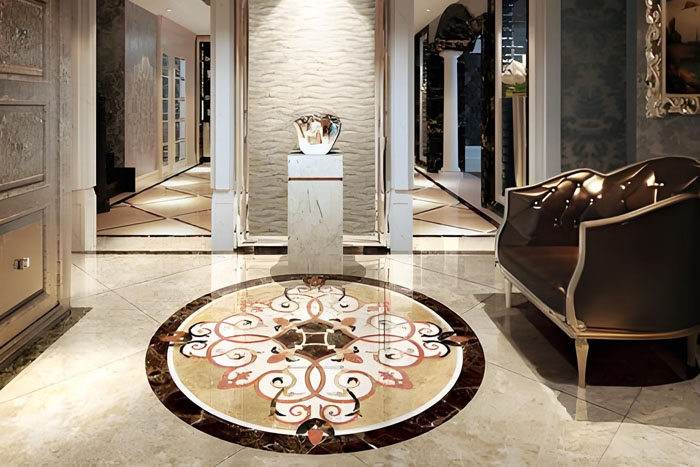 石材拼花的制作